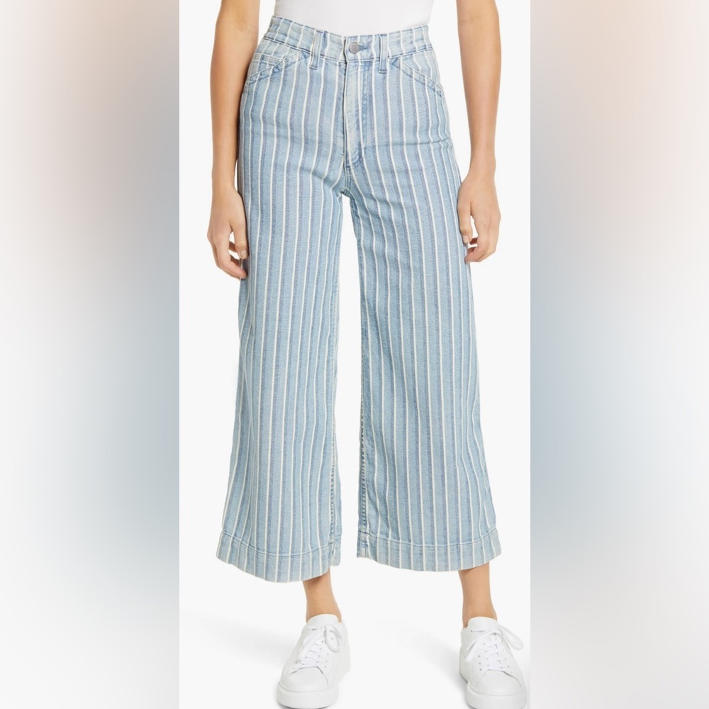 AG Rosie High Waist Crop Wide Leg Jeans, NWT